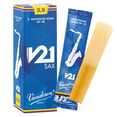 Vandoren V21 Tenor Saxophone of Reeds, Hardness 3-1/2 (Pack 5)