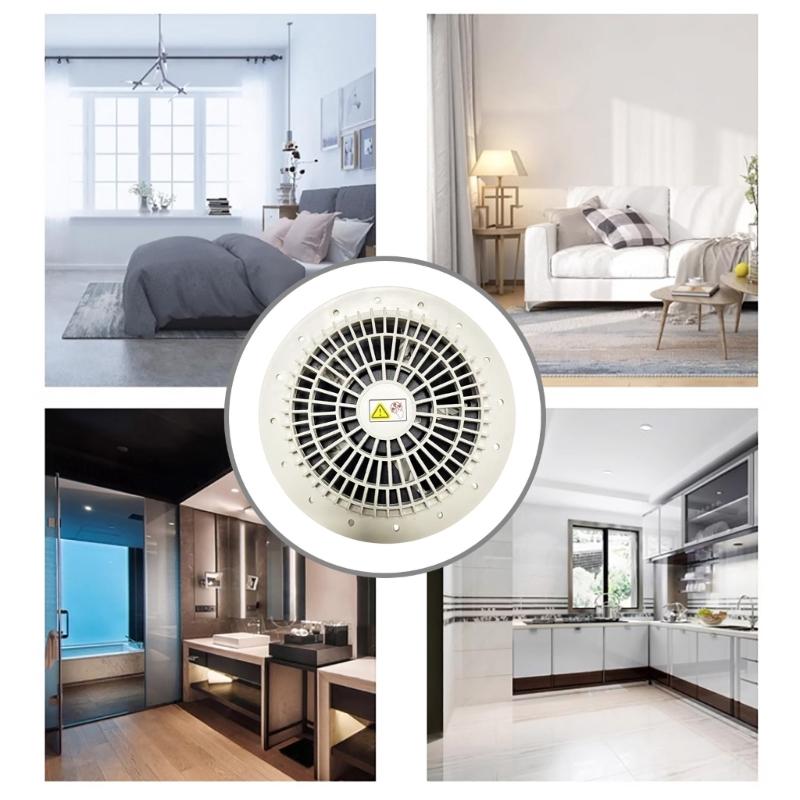 Low Noise 4500RPM Duct Fan Exhaust Blower 12V Ventilation Fan for Bathroom Kitchen Chicken Coop Greenhouse and Warehouse