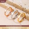 Japanese-Korean High-End Light Luxury Micro-Inlaid Ring - Classic & Durable Women's Fashion