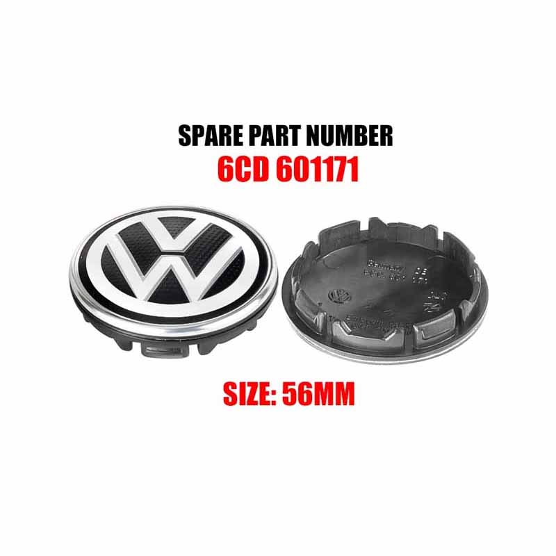 Pro VOLKSWAGEN VW Stylové středové krytky kol s nálepkami znaků - Pasuje na VW R/GTI, Golf 4, Polo, Beetle a další - Prémiové autodoplňky