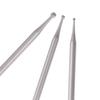 Set of 6 Tungsten Carbide and Drill Bits with Shank Cone Drill Cutter Set Burs, Burs, 2.35mm Diameter, (1.0/1.4/1.6/1.8/2.0/2.3mm)