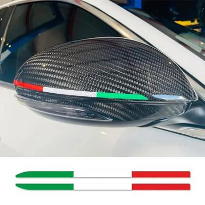 2PCS Car Rearview Mirror Sticker Auto Accessories for Alfa Romeo Giulia 147 156 159 Mito Stelvio Sportiva Giulietta