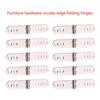 Upgraded Round Foldable Hinges Simple Install Foldable Hinges Furniture Hinges Hardware Hinge 10/20pcs for Furniture