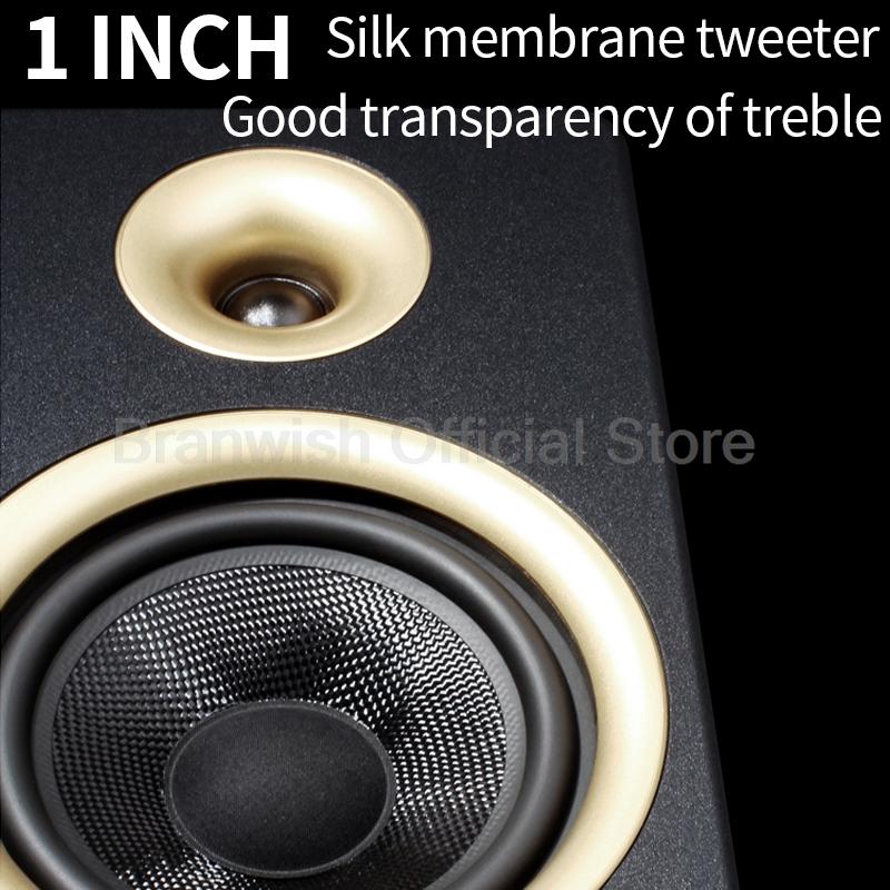6.5 Inch Bookshelf Surround Passive Speaker Hifi High Fidelity Home Fever Home Theater Speaker Sound Box Desktop Speakers