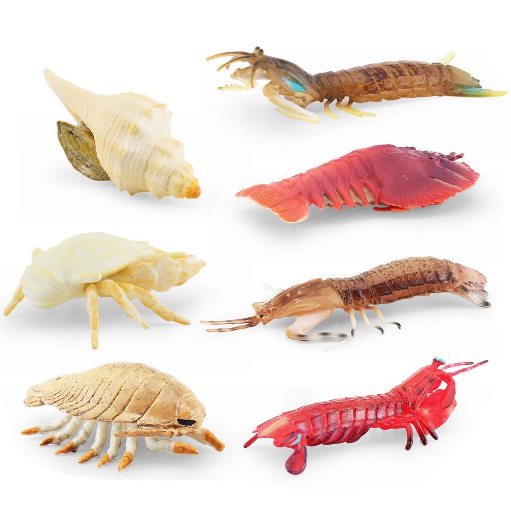 Simulated Marine Creature Model Pippi Shrimp, Snowman Crab, Conch King, Pedal Insect, Submarine Animal Ornament