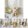 Adorable Korean Style Children's Cute Rabbit Knit Yarn Shoulder Bag For Girls