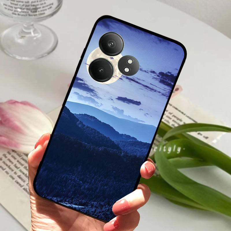 For Realme GT 6 GT6 Case Shockproof Soft TPU Silicone Phone Cover For Realme GT 6T Capa Realme GT6 GT6T Cartoon Matte Bumper