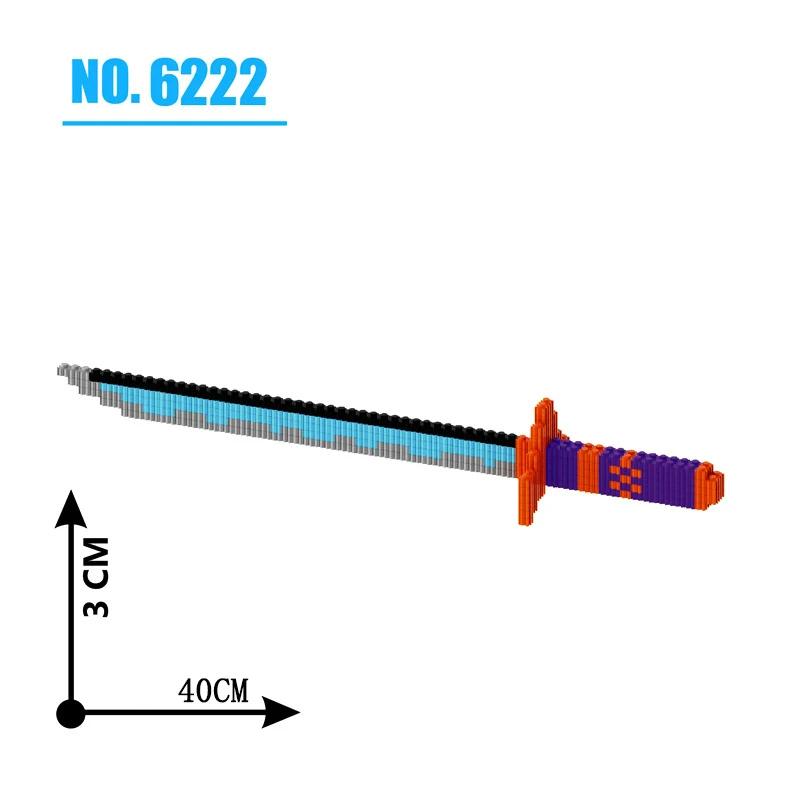 480Pcs Samurai Sword Construction Blocks Ninja Blade Katana Japanese Anime Butterfly Nichirin Knife Blocks Toy Sets For Kids Adult