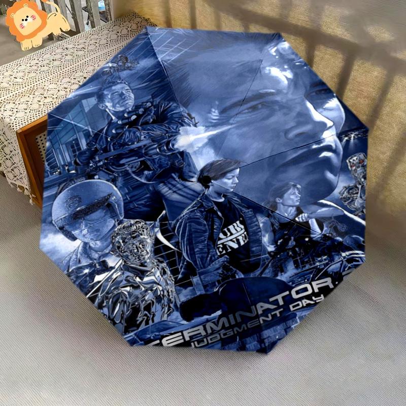 Apocalyptic Warriors Unite Folding umbrella durable Suitable for all seasons outdoor light Sun umbrella
