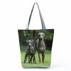 Greyhound Shopping Bags Casual Groceries Women Handbags Animal Dog Graphic Large Capacity Shoulder Bags Portable Foldable Totes