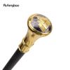 Golden Stpetersburg Cathedral Gate Totem Relief Walking Cane Fashion Walking Stick Gentleman Crosier Knob Walking Stick 93cm