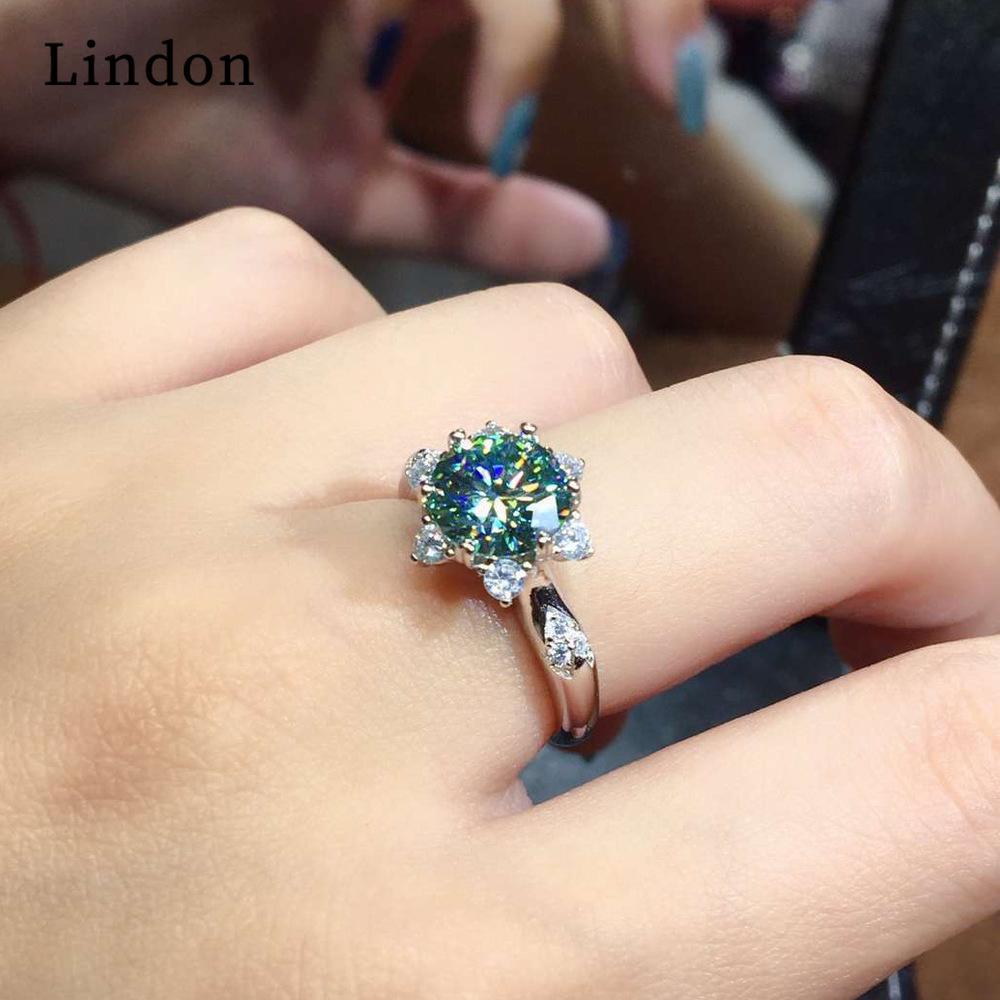 Lindon Classic Copper Alloy Zirkonový prsten Dámské šperky Svatební slib Party dárek