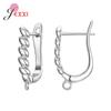 Fashion Simple Earring Findings Earrings Clasps Hooks Fittings DIY Jewelry Making 925 Sterling Silver Drop Earrings Accessories