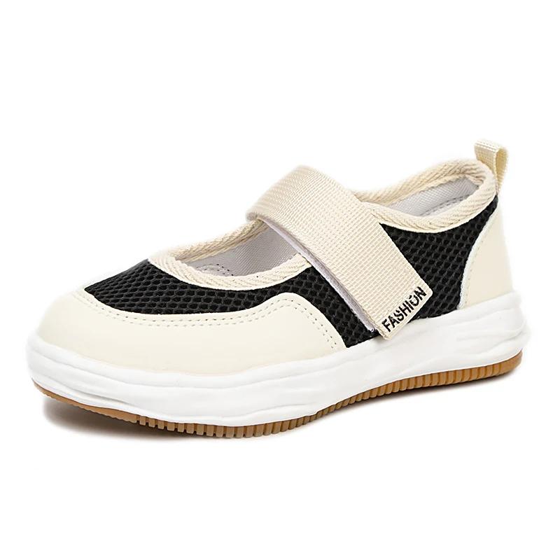Kids Sneakers 2024 Spring Summer Fashion Breathable Girls Casual Shoes Air Mesh Classic Ins Hot Children School Shoes Soft Tide