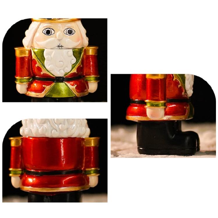 Christmas Candle Holder Nutcracker Candleholders Candlestick Table Decoration