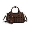 Vintage Woven 2025 Niche Design Bucket Bag Autumn New Style Basket Bag Elegant Versatile Handbag Shoulder Bag