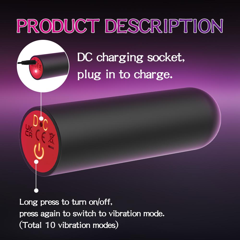 Mini Bullet Vibrator for Women 10 Speed G Spot Vagina Clitoris Stimulator Dildo Female Sex Toys for Masturbation Adult 18