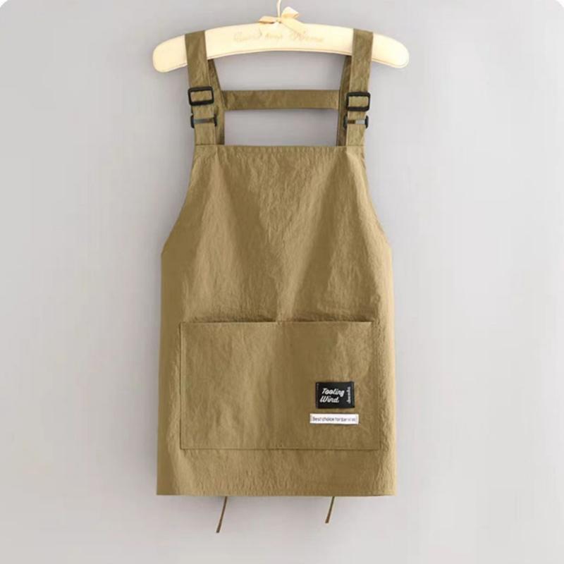 Fashionable Splash-Proof Korean Style Apron for Home Kitchen Cooking and Catering Special Work Clothes for Adults Waiter