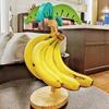 Banana Holder Stand Wooden Banana Hanger Tree with Metal Hook Decorative Vertical Storage Rack for Kitchen Countertop