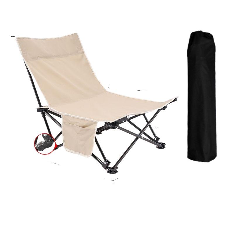 Portable Dual-use Folding Lounge Chair: Camping, Fishing, Beach, Home Nap Bed