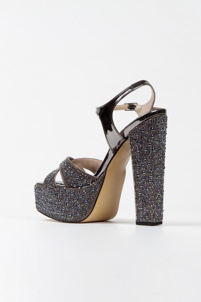 Women's Fashion Style High Heels Silver Sultan Full Party Wedding Evening Dress Shoes