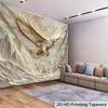 1Pc - Ultra Large Size- 2D Printing Exquisite Eagle Relief Landscape Photo Huge Digital Printing Tapestry, Aesthetic High-Defini