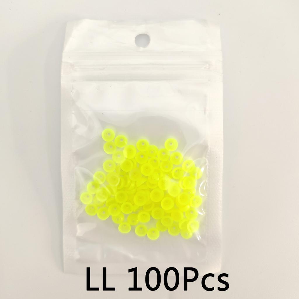 100pcs Half Round Stopper Beads for Sea Fishing Bead Set Shock Absorbe for Rock Lure Saltwater Line Protection Floating Tackle 260319