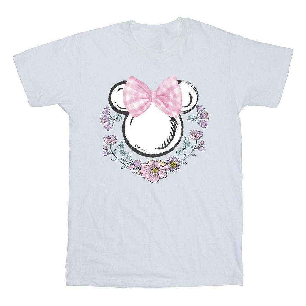 Disney Mädchen Minnie Maus Schleifen & Blumen Baumwoll-T-Shirt