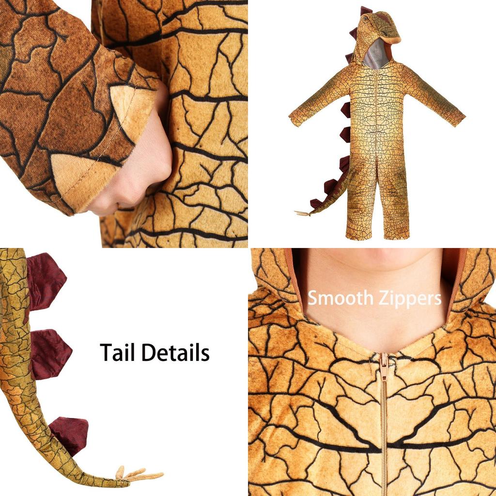 Jurassic Park Dinosaurier Cosplay Kostüm für Kinder Halloween Rollenspiel T-rex Triceratops Stegosaurus