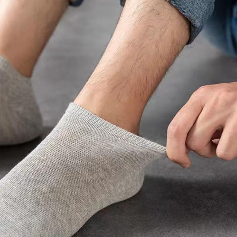 5 Paires Chaussettes Cheville Femme Blanc Noir Chaussettes Femme Respirantes Chaussettes de Sport Couleur Unie Socquettes Chaussettes Confortables en Polyester