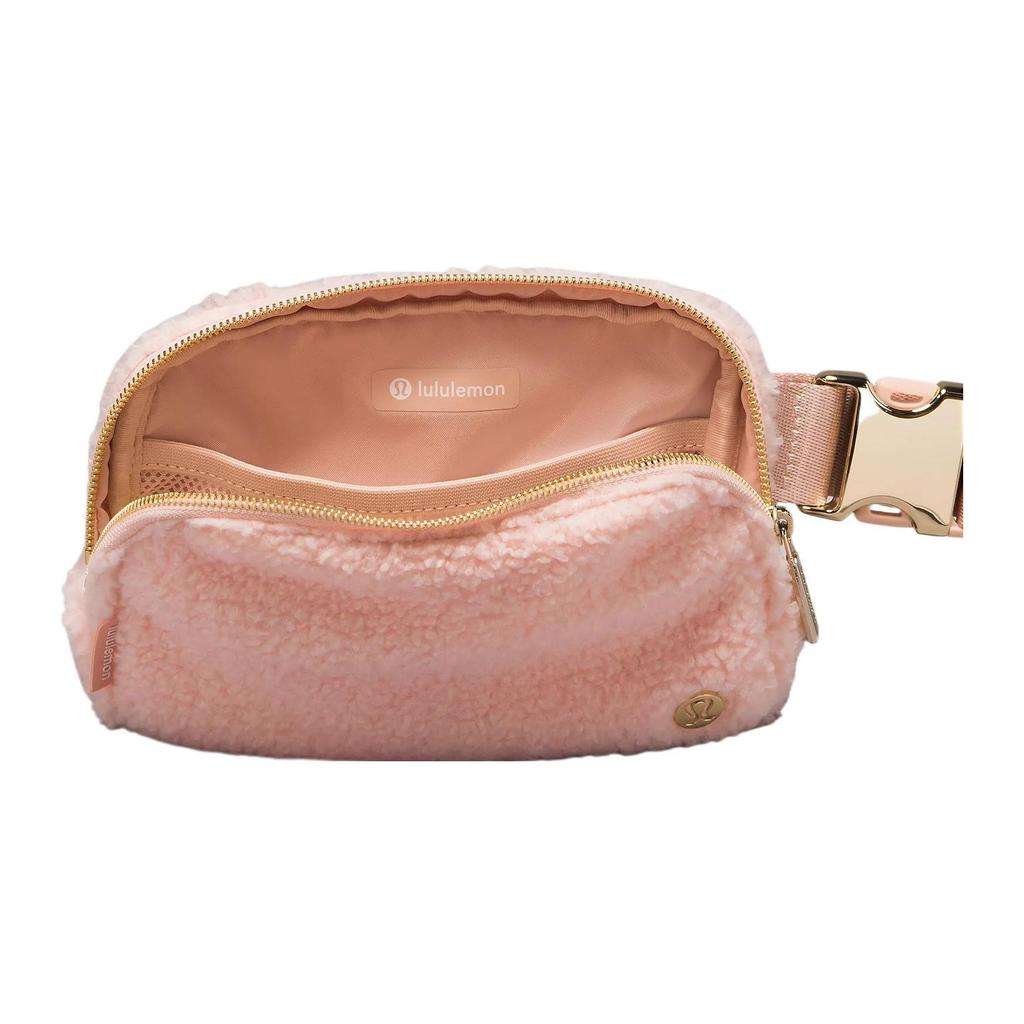 Lululemon 1L Everywhere Logo Zipper Waist Bag Women Bags Pink-Mist Gold LU9B18S-052982