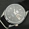 JAPAN VINTAGE SEIKO 5 AUTOMATIC REFURBISHED MENS BLACK DIAL WATCH a440448-9 Sk-a440448-1