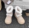 Women Snow Boots Winter Plush Warm Thick Soled Platform Ankle Boots Non-slip 2026 New Windproof Women Cotton Shoe Botas Mujer