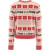 Ganni Løs V-hals Knap Langærmet Strikket Sweater Dame sweater Lyserød K1959999