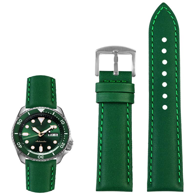 Классический 20 мм 21 мм 22 мм 23 мм 24 мм нейлоновый кожаный ремешок для часов Seiko № 5 Rolex longines WATCH Мужской Женский холщовый тканевый ремешок для часов