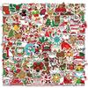 100 Unique Christmas Cartoon Graffiti Stickers for Notebooks, Suitcases, and Scooters