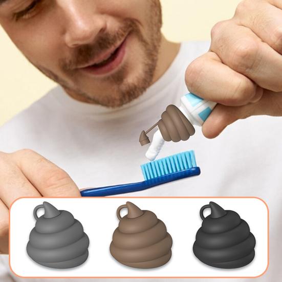 

Соковыжималка для зубной пасты, мягкий силиконовый чехол для зубной пасты для детей и взрослых, креативный аксессуар для зубной пасты серый
