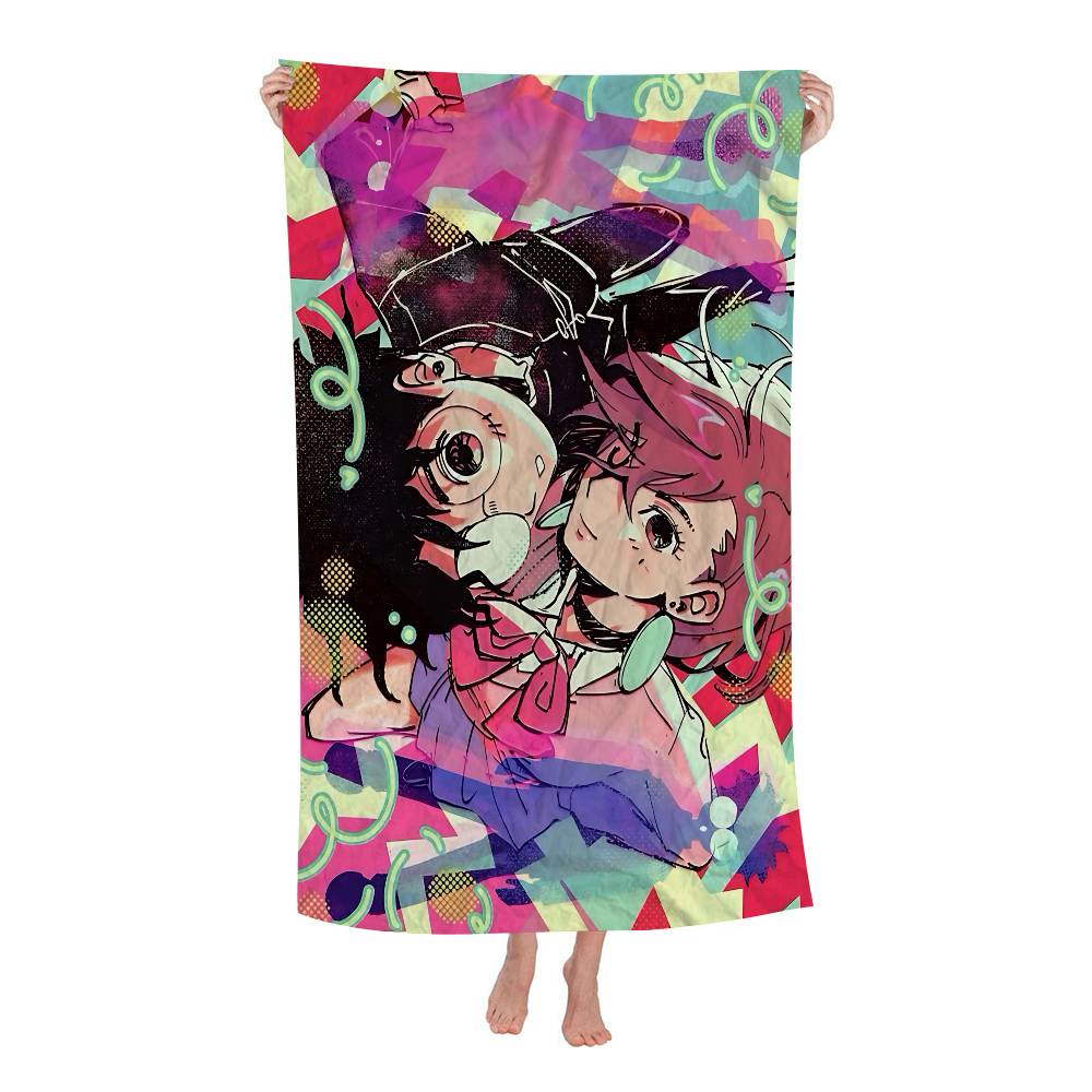 Classic Japanese Anime D-DAN DA DAN Anime Beach Swimming Towel Soft Absorbent Washcloth Children's Gifts For Travel Camping Gym