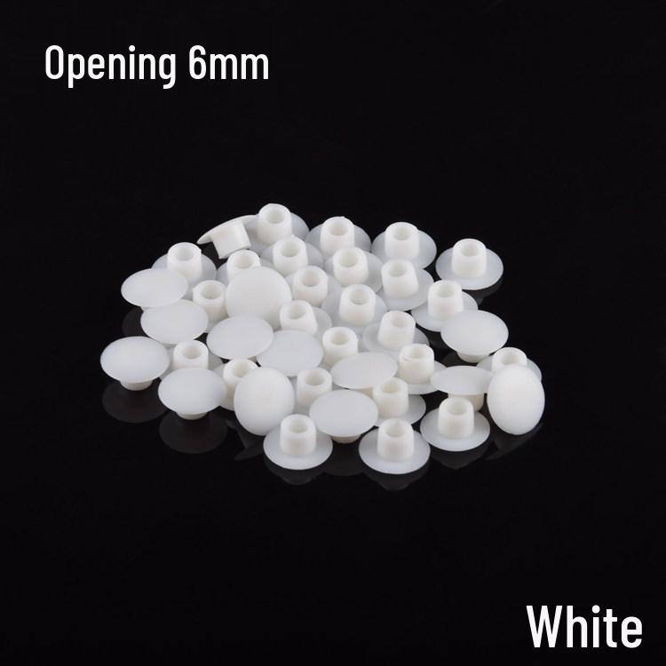 Round Plastic Hole Plugs for Cabinets and Wardrobes - Decorative Dustproof Screw Covers