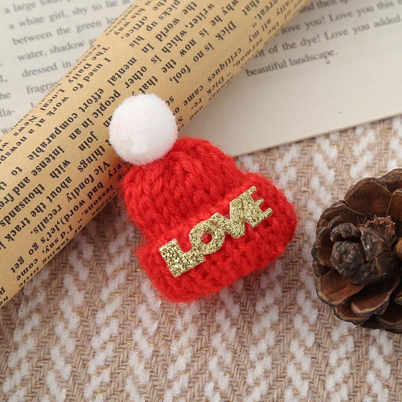Weihnachts-Streifenschal & Bommel-Puppe Hut Feiertags-Accessoire-Set