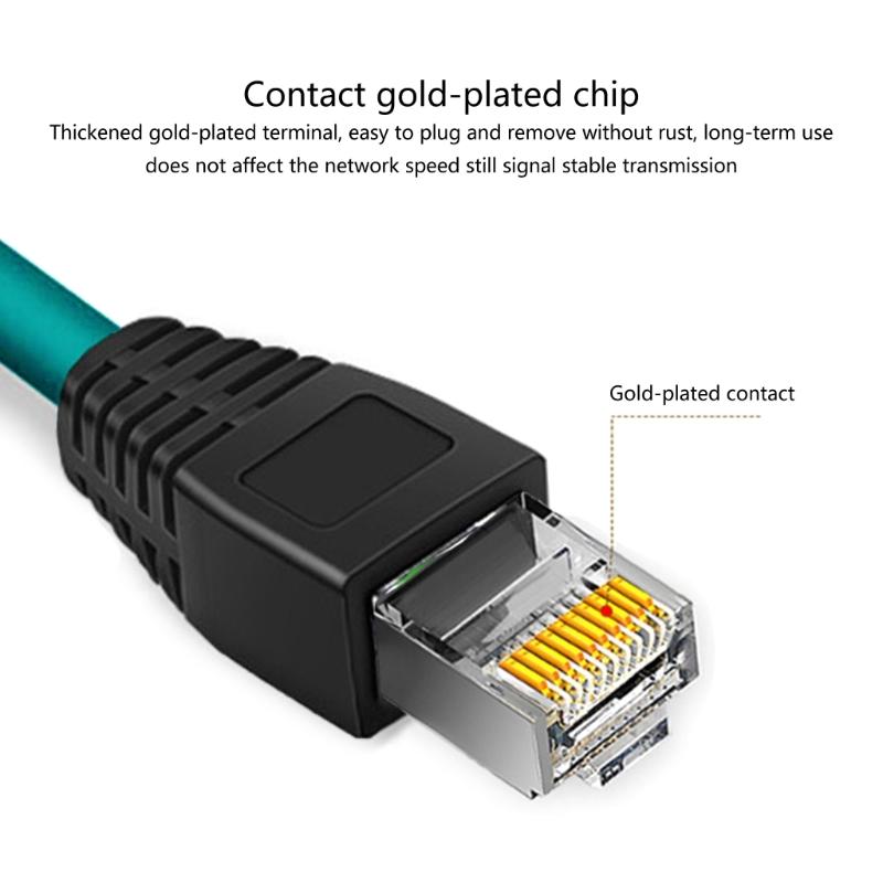 12 X Coded 8Pin Male To RJ45 High Flexible Industrial Ethernet Cable IP67 Flexible PVC Sheath Cable 26AWG Wire