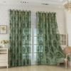 Retro Jacquard Embossed Sheer Curtains Solid Transparent Voile Window Screen for Bedroom Soft Balcony Living Room Curtain