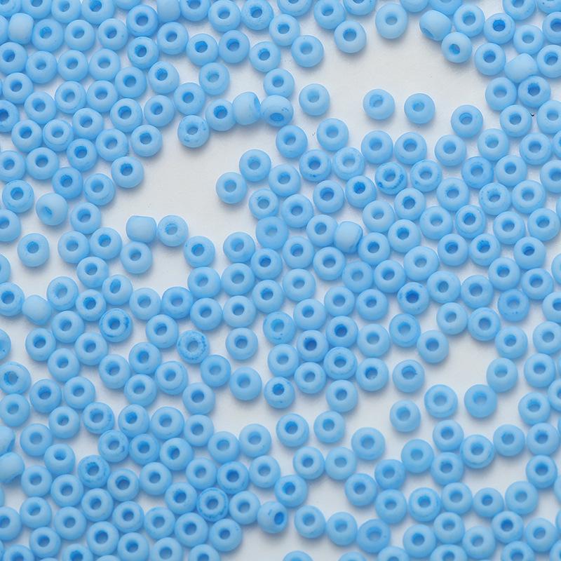 2mm Frosted Round Seed Beads - Macaron Color Series, 10g Pack for DIY Jewelry & Beading