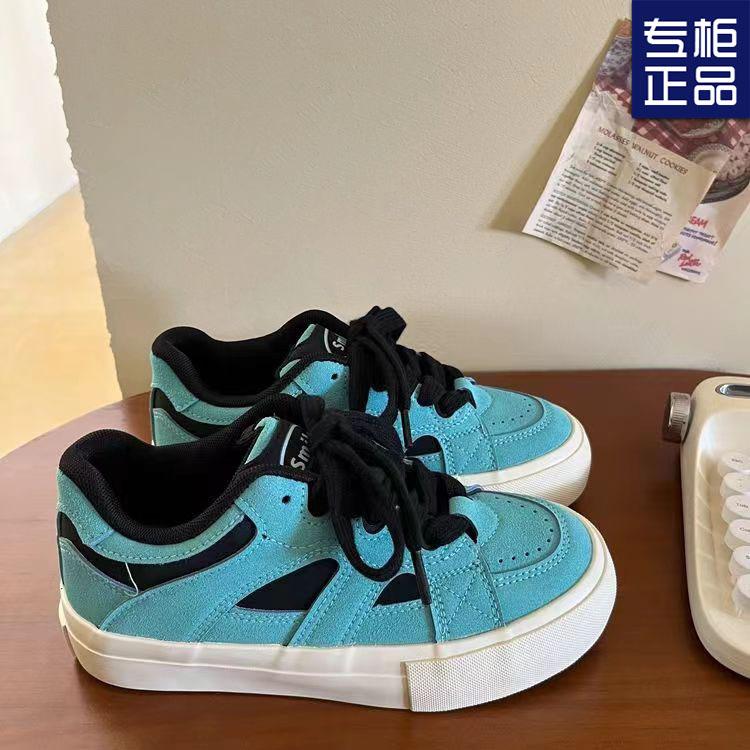 Canvas Schuhe Damen Frühling neu kleine weiße Schuhe Nischenschuhe vielseitige Plateau-Freizeitschuhe