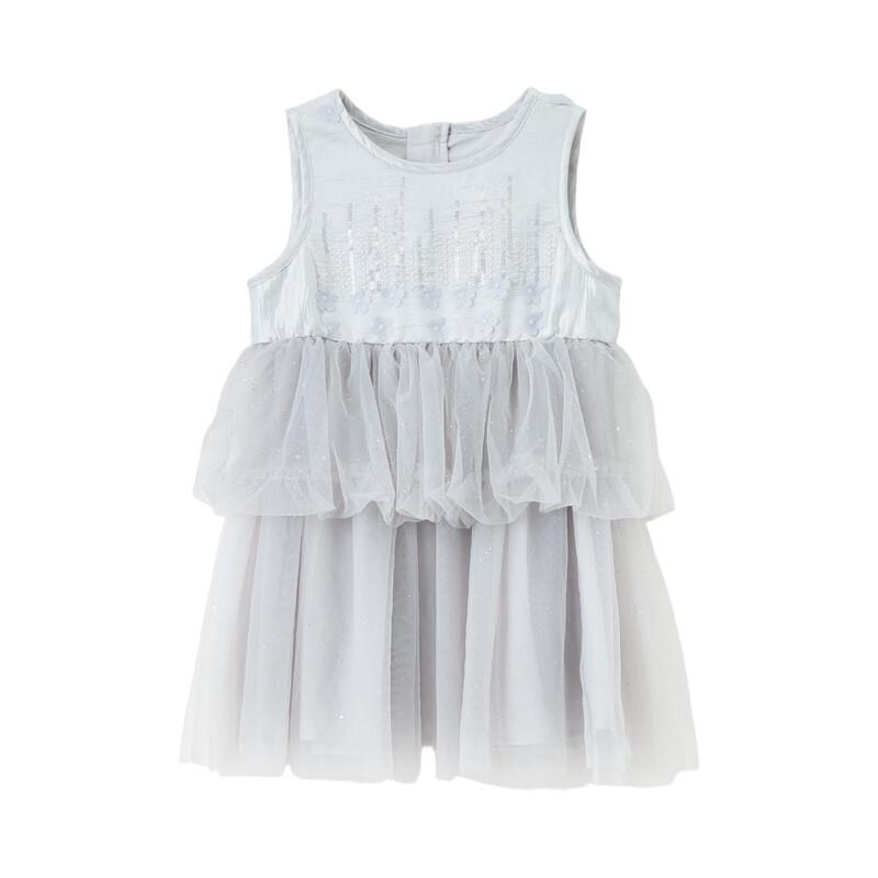 ASK JUNIOR Girl's Sleeveless Summer Princess Dress