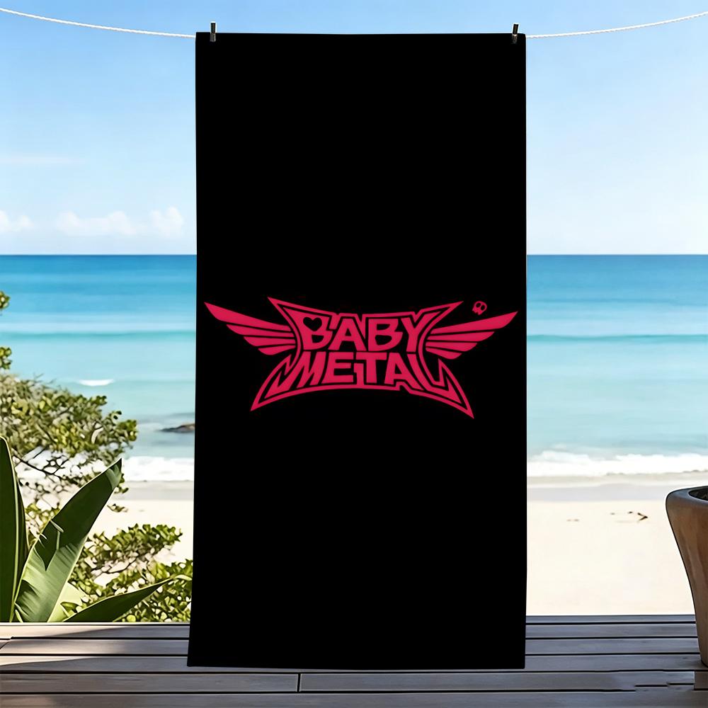 B-Babymetal Towel Microfiber Beach Towel, Quick-Dry, Sand-Free, Ultra-Fine Fiber, Super Soft.