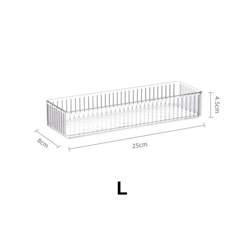 Desktop Drawer Style Storage Box Made of Acrylic with Built-in Stationery/cosmetics, Desk for Organizing and Bathroom Storage