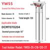 45°-75° CNC V-Shaped Dovetail Groove Milling Cutter with Inner Hole