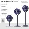 Smart Air Circulation Oscillating Fan: Retractable & Portable for Home and Outdoor Use