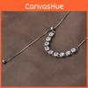 Unique Ins Inspired Titanium Steel Necklace With Dazzling Zircon Detail For Womens Fashion
